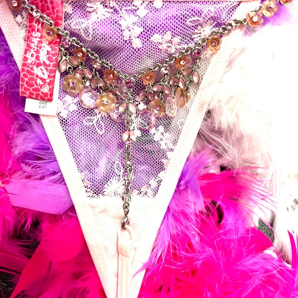 Pink Jeweled G String